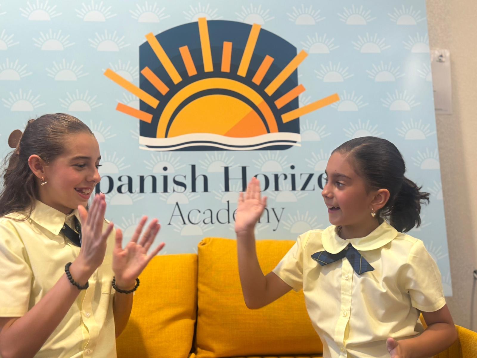 Students learning Spanish